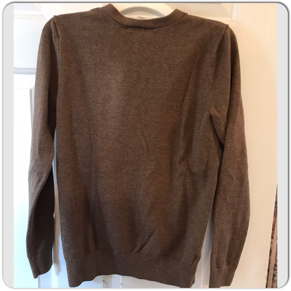 LOFT Brown Button Down Cardigan - Picture 4 of 8